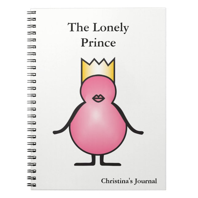 The Lonely Prince Collection Personalized Notebook (Front)