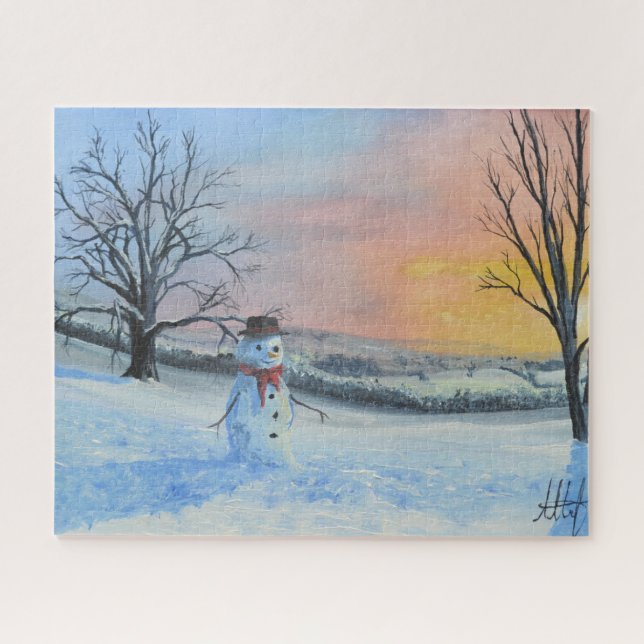 The Lonely Snowman Jigsaw Puzzle (Horizontal)
