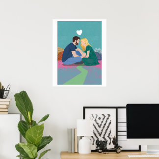 The long journey of respect, Digital illustration Poster