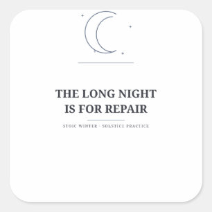 The Long Night Is for Repair — Winter Sticker