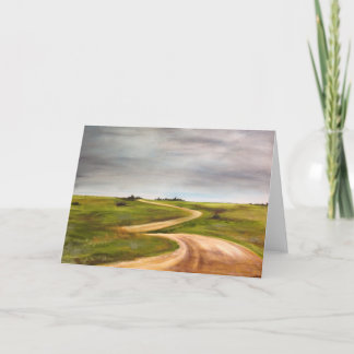 "The long road" Greeting card