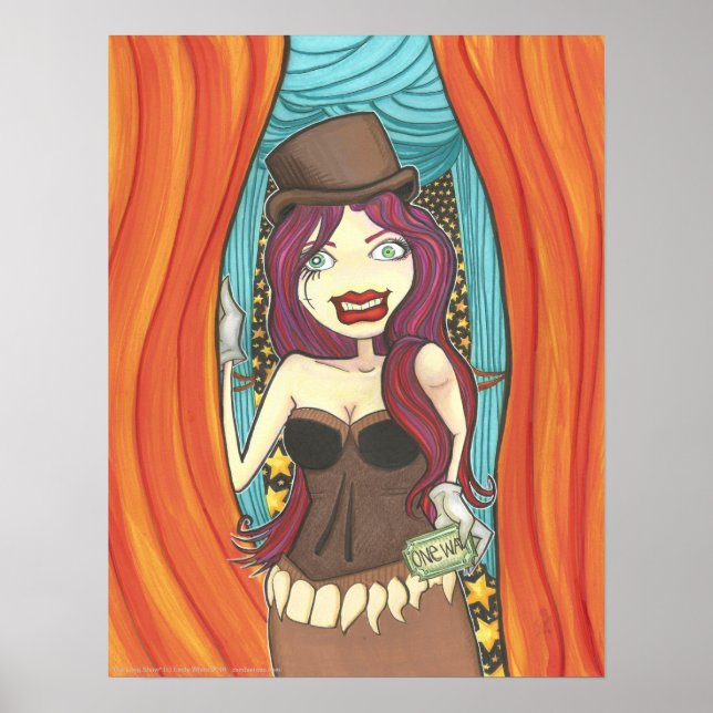 The Long Show Cartoon Fantasy Carnival Ticket Girl Poster (Front)