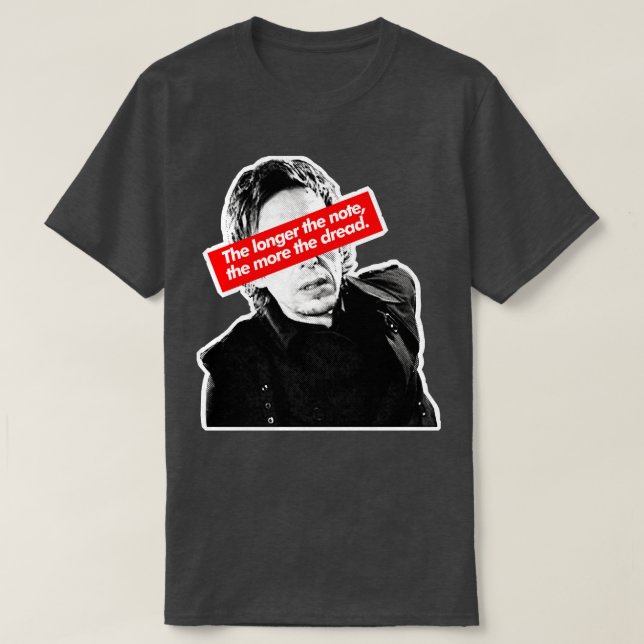 The Longer The Note The More The Dread Superhans P T-Shirt (Design Front)