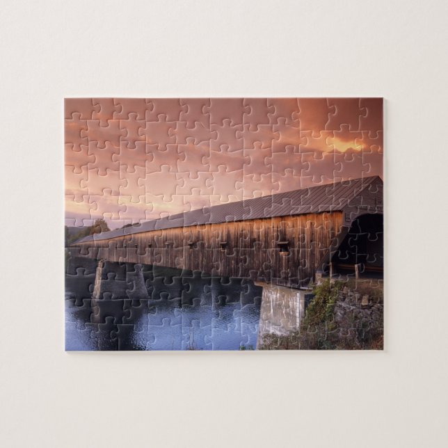 The longest covered bridge in the United States Jigsaw Puzzle (Horizontal)