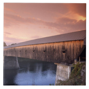 The longest covered bridge in the United States Tile