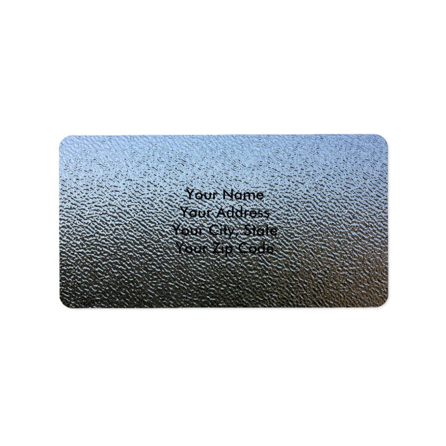 The Look of Architectural Textured Glass Label (Front)