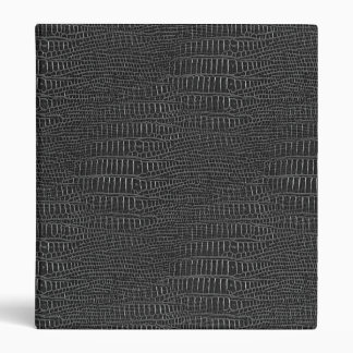 The Look of Black Realistic Alligator Skin Binder