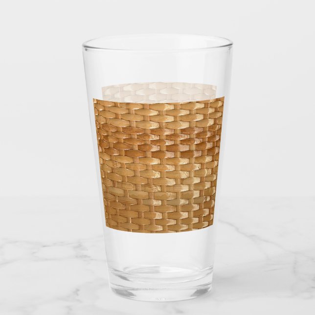 The Look of Lacquer Wicker Basketweave Texture Glass (Front)