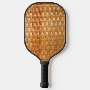 The Look of Lacquer Wicker Basketweave Texture  Pickleball Paddle
