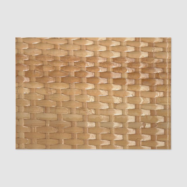 The Look of Lacquer Wicker Basketweave Texture Tissue Paper (Front)