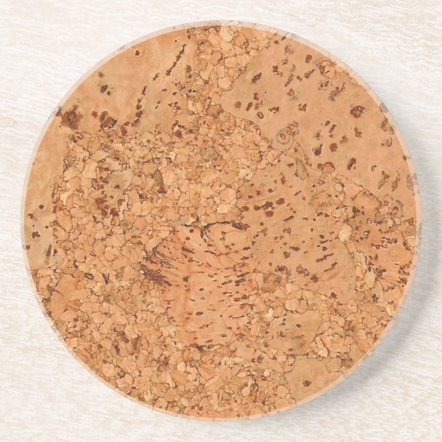 The Look of Macadamia Cork Burl Wood Grain Coaster (Front)