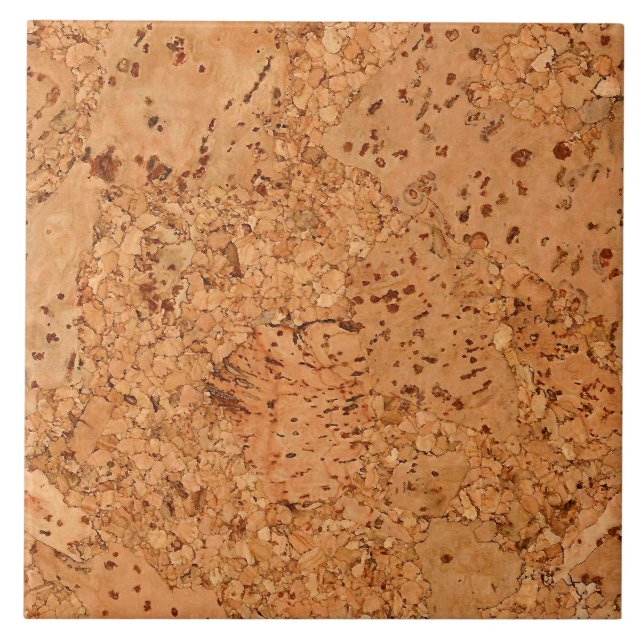 The Look of Macadamia Cork Burl Wood Grain Tile (Front)
