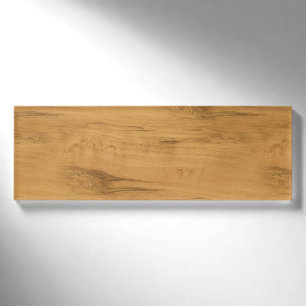 The Look of Maple Wood Grain Texture Name Tag