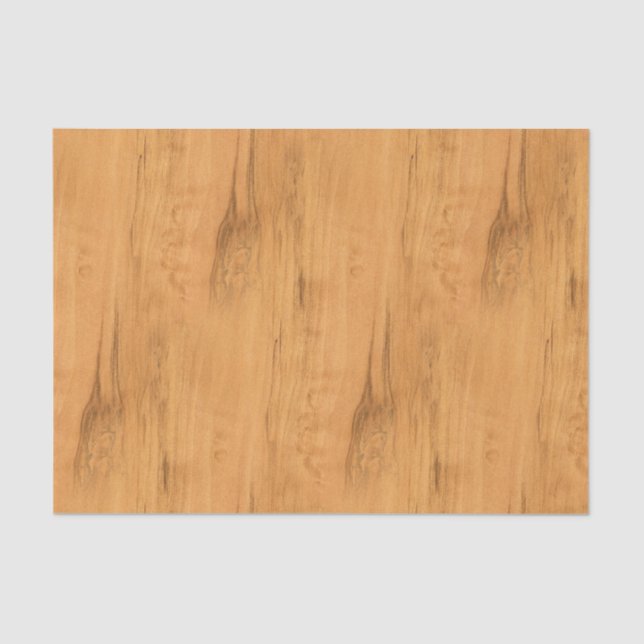 The Look of Maple Wood Grain Texture Tissue Paper (Front)