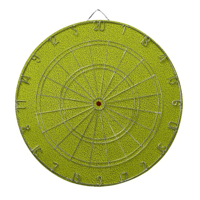 The look of Snuggly Chartreuse Green Suede Dartboard (Front)