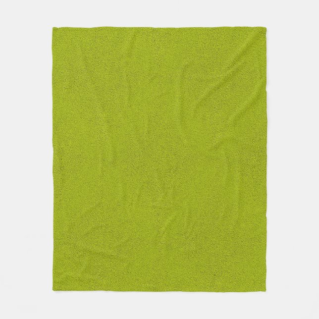 The look of Snuggly Chartreuse Green Suede Fleece Blanket (Front)