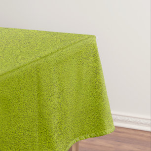 The look of Snuggly Chartreuse Green Suede Tablecloth