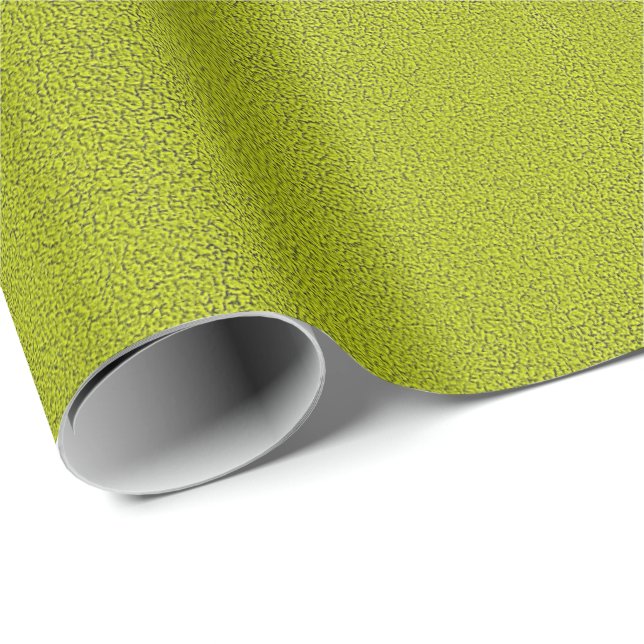 The look of Snuggly Chartreuse Green Suede Wrapping Paper (Roll Corner)