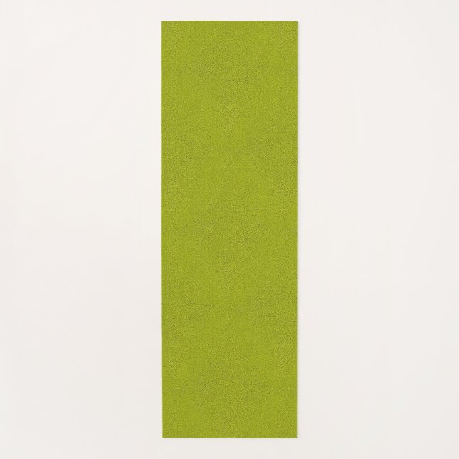 The look of Snuggly Chartreuse Green Suede Yoga Mat (Front)