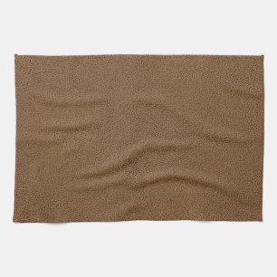 The look of Snuggly Coffee Brown Suede Texture Kitchen Towel