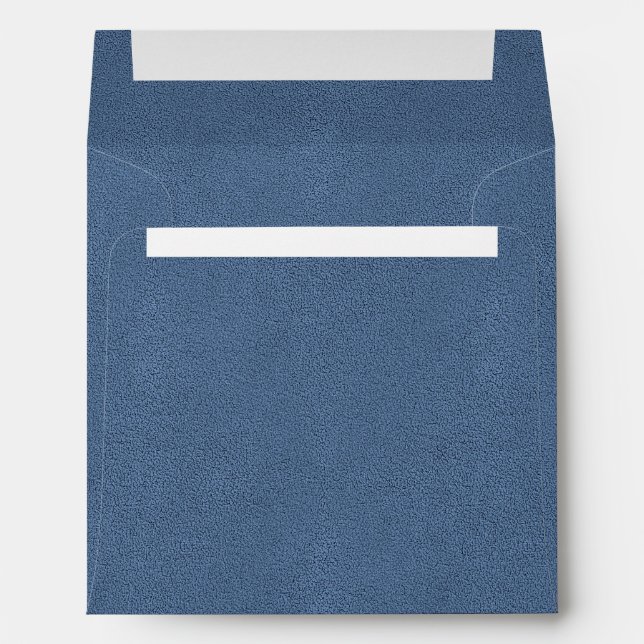 The look of Snuggly Slate Blue Suede Texture Envelopes (Back (Bottom))