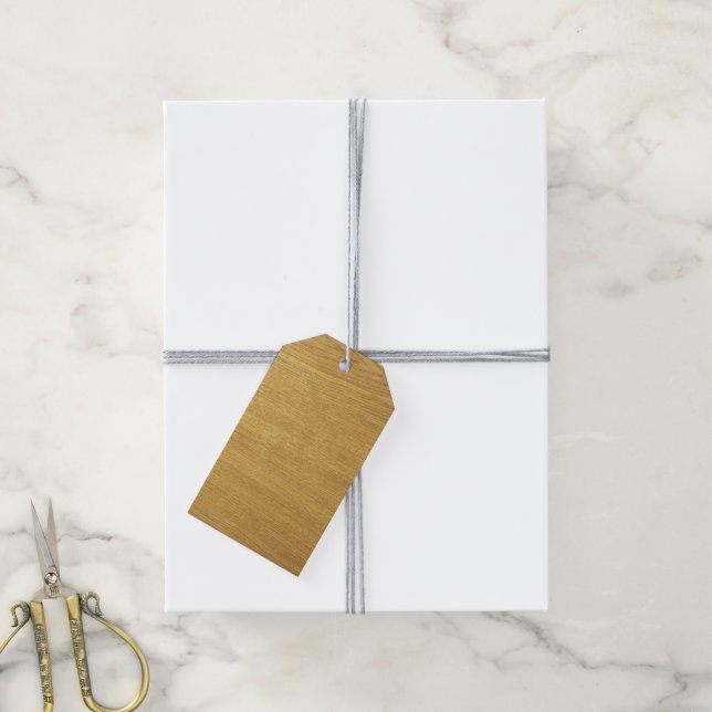 The look of wood gift tags (With Twine)