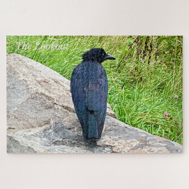 The Lookout – Quiet Ember in the Smokies Jigsaw Puzzle (Horizontal)