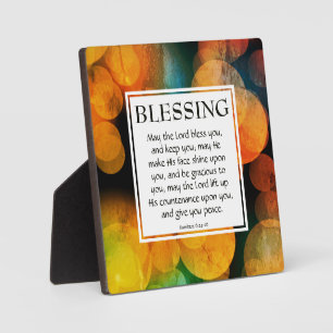THE LORD BLESS YOU AND KEEP YOU Blessing Plaque