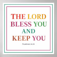 The Lord Bless You And Keep You Bold Numbers 6 24