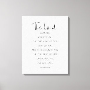 The Lord Bless You And Keep You, Numbers 6:24-26 Canvas Print