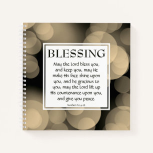 THE LORD BLESS YOU Numbers 6:24-26 BLESSING Notebook