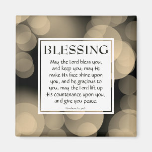 THE LORD BLESS YOU Numbers 6:24-26 Christian Magnet