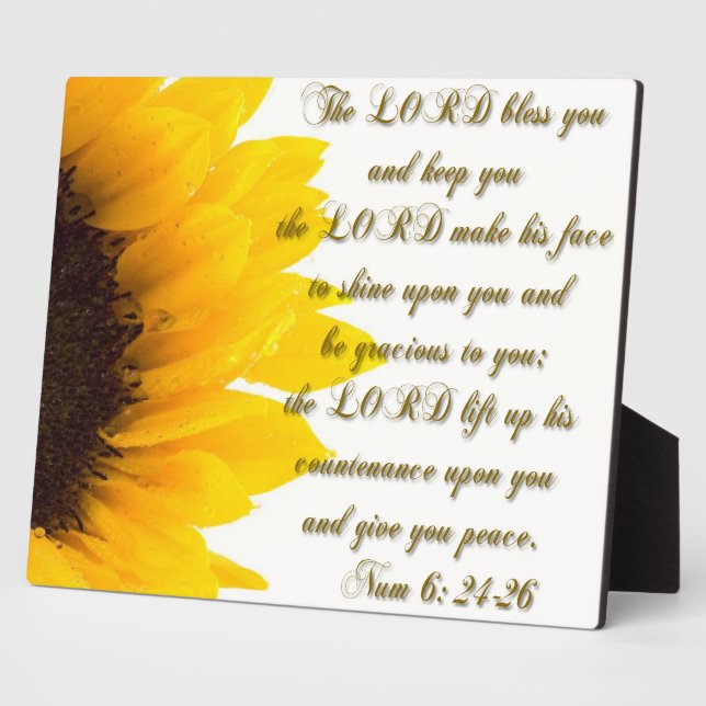 The Lord Bless you... Plaque (Side)