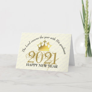THE LORD CROWNS THE YEAR   Happy New Year   2021 Holiday Card
