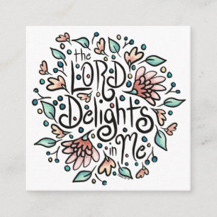 The LORD Delights in Me Enclosure Card