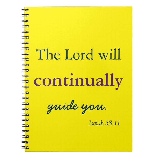 The Lord Guides You Yellow Notebook (Front)