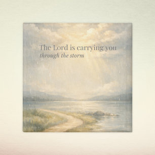 The Lord Is Carrying You Christian Faith Magnet