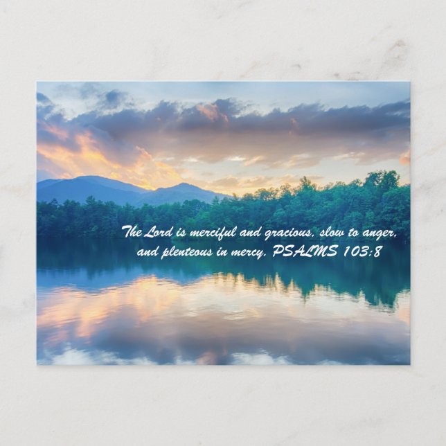 The Lord is merciful and gracious, slow to anger, Postcard (Front)