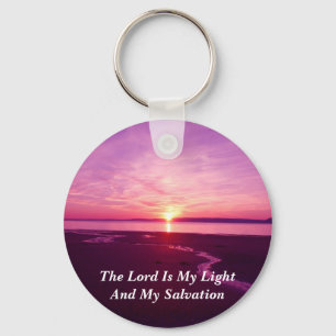 The Lord is My Light And My Salvation Keychain