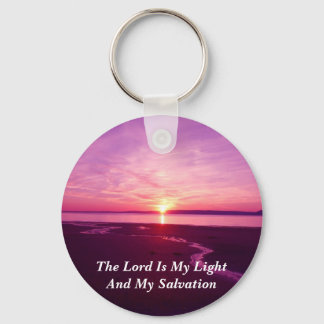 The Lord is My Light And My Salvation Keychain