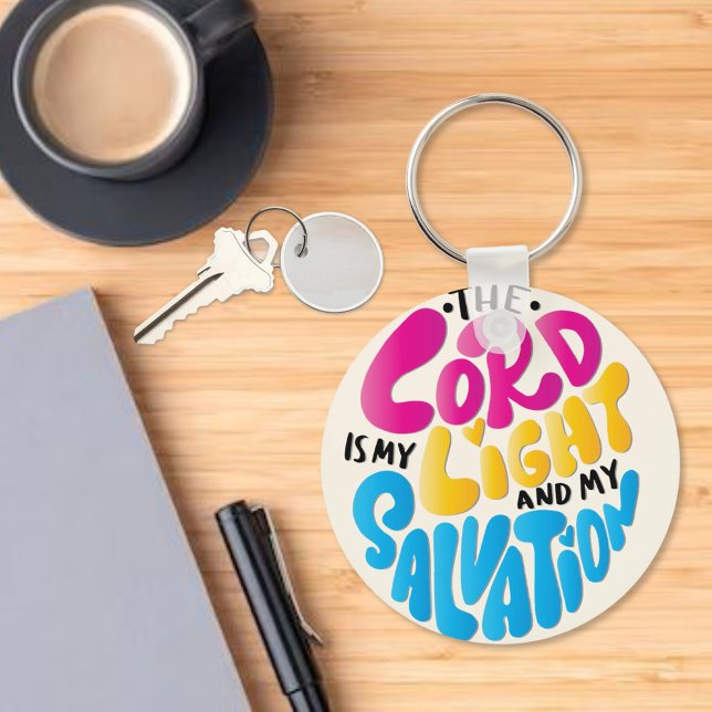 The Lord is My Light & My Salvation  Keychain (Creator Uploaded)