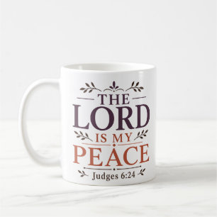 The Lord Is My Peace Classic Christian Faith Coffee Mug