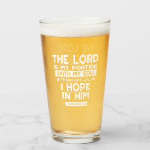 The Lord is My Portion Lamentations 3 24 Quotes Glass