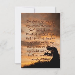 The Lord Is My Prayer Flat Greeting Card