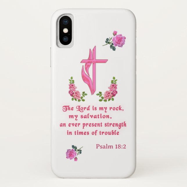 The Lord is my rock Case-Mate iPhone Case (Back)