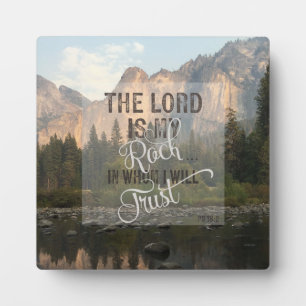 The Lord is my Rock Plaque