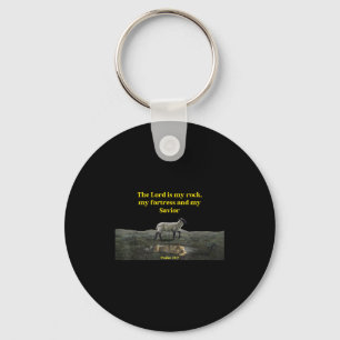 The Lord Is My Rock Psalm 18_2 - Christian Values  Keychain