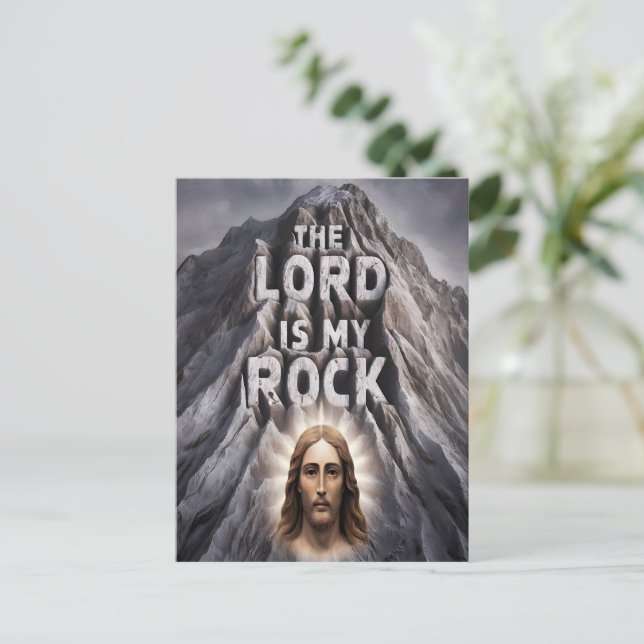 The Lord Is My Rock: Psalm 18:2 Postcard (Standing Front)