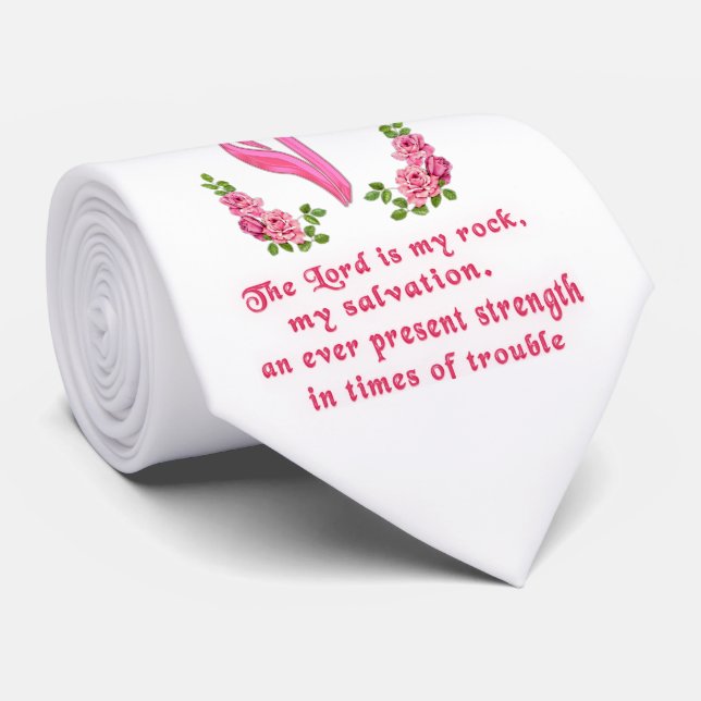 The Lord is my rock Tie (Rolled)