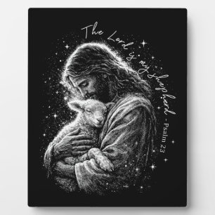 The Lord is my Shepard. Psalm 23. Plaque & easel 
